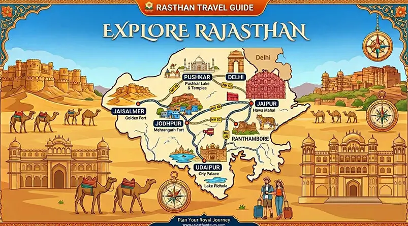 Distance Between Major Rajasthan Cities